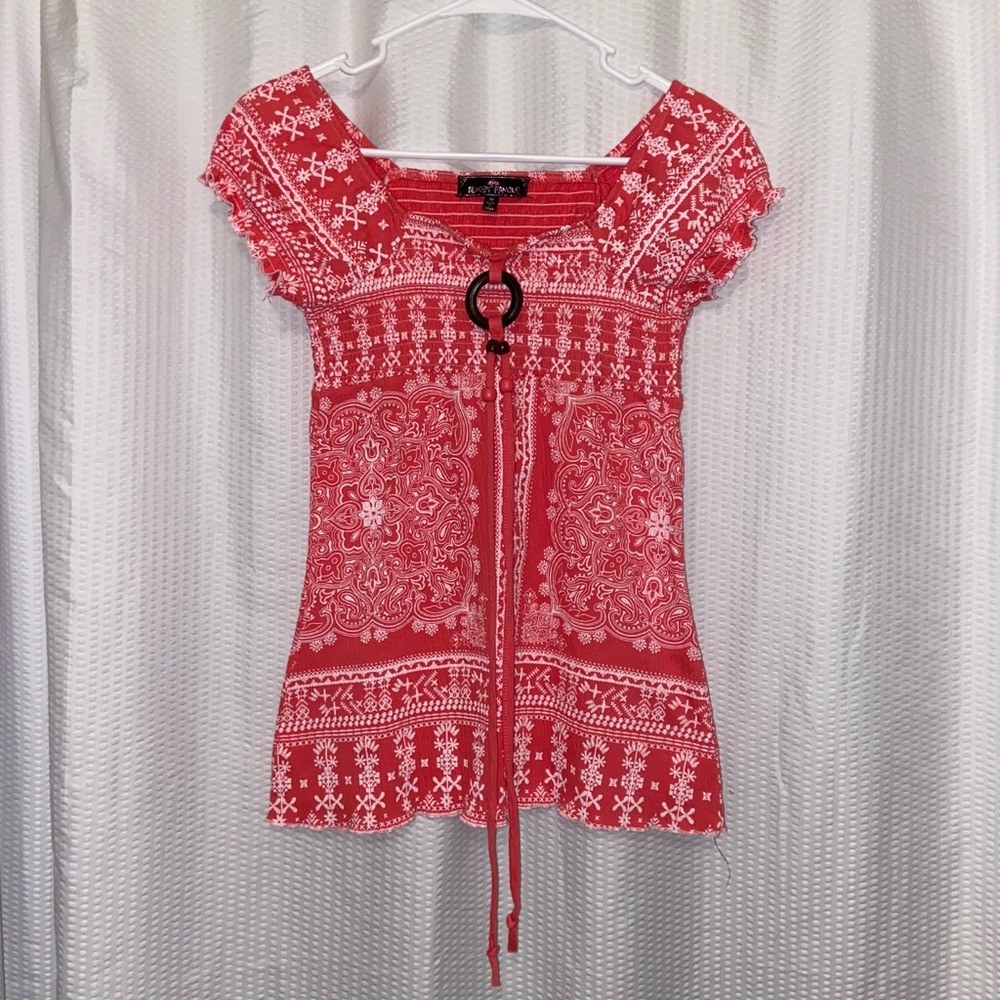Coral Blouse
